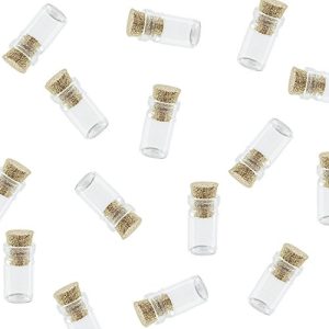 Mini-Tiny-Clear-Glass-Jars-Bottles-with-Cork-Stoppers-for-Arts-Crafts-Projects-Decoration-Party-Favors-Size-18mm-x-10mm-Diameter-50-Pack-by-Super-Z-Outlet-0-300x300 Large & Small Glass Bottles With Cork Toppers