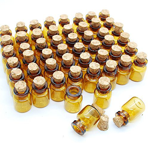 Miniature-Glass-Bottle-with-Cork-5 Large & Small Glass Bottles With Cork Toppers