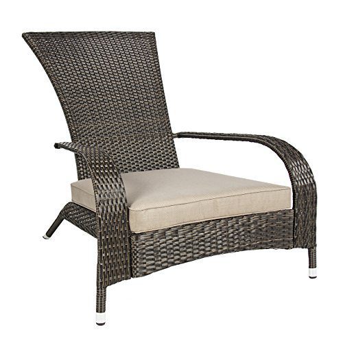 Wicker Adirondack Chair For Outdoor Patio