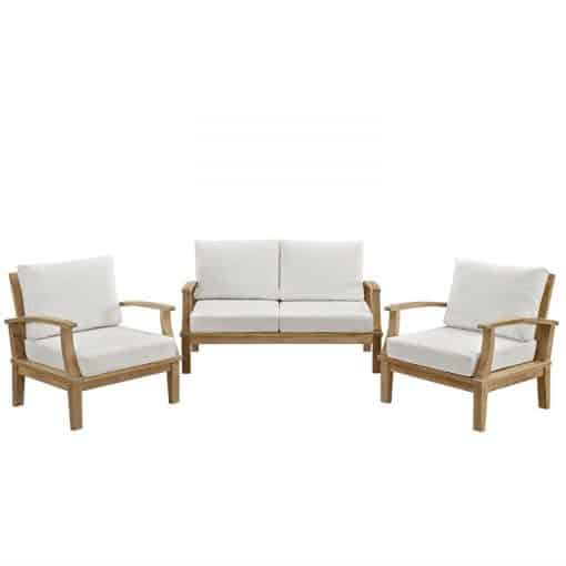 lexmod outdoor teak sofa set