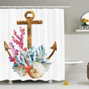 30-Anchor-Coral-Shell-Shower-Curtain-300x300 Best Anchor Shower Curtains