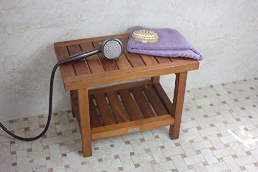 AquaTeak Original Spa Teak Shower Bench