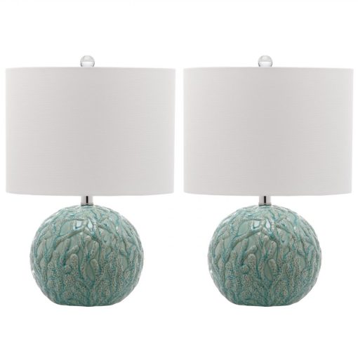 Safavieh Robinson Set of 2 Coral Table Lamps