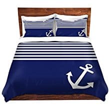 navy-and-white-duvet-cover-anchor-theme Anchor Bedding Sets and Anchor Comforter Sets