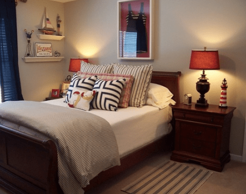 Bedroom-Design-by-Kim-Nichols Over 100 Beautiful Beach Themed Bedroom Ideas
