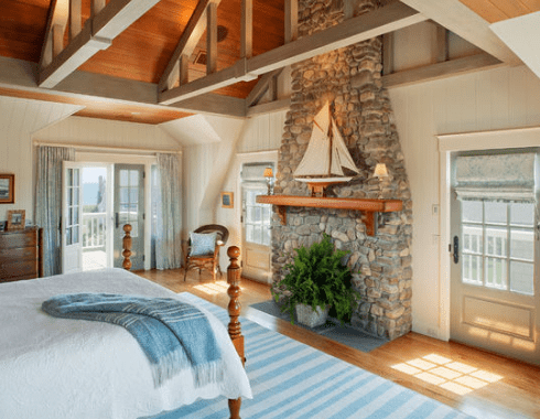 Charlestown-Beach-Cottage-by-Dennis-Moffitt-Painting-1 Over 100 Beautiful Beach Themed Bedroom Ideas