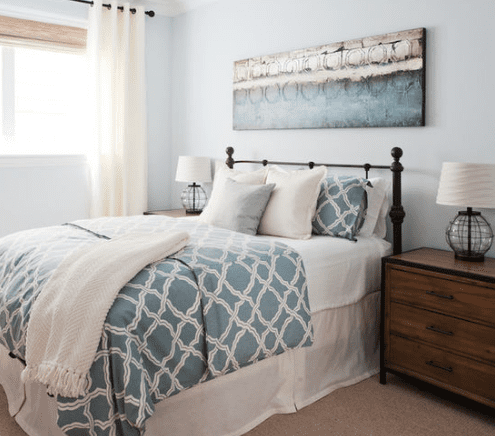 Coastal-Luxe-Bedroom-by-Lindye-Galloway-Interiors Over 100 Beautiful Beach Themed Bedroom Ideas