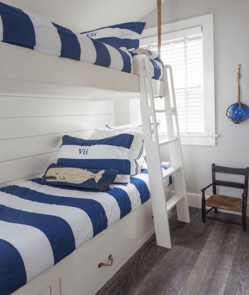 Nantucket-Small-Cottage-by-Design-Associates-Inc Over 100 Beautiful Beach Themed Bedroom Ideas