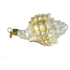 Old-World-Christmas-Mexican-Seashell-Glass-Blown-Ornament Deck Your Halls with Seashell Christmas Ornaments