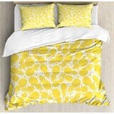 cute-african-pineapple-fruit-pattern-with-dots-and-little-circles-duvet-cover-set Pineapple Bedding Sets & Quilts & Duvet Covers