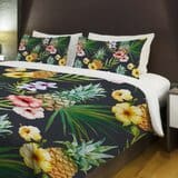 hawaiian-pineapples-lightweight-duvet-cover Pineapple Bedding Sets & Quilts & Duvet Covers
