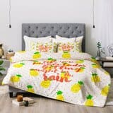 hello-sayang-pineapple-pina-coladas-comforter Pineapple Bedding Sets & Quilts & Duvet Covers