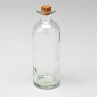 SimonsGlassDecorativeBottle28Setof3629 Large & Small Glass Bottles With Cork Toppers