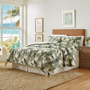 FiestaPalmsCottonReversibleComforterSet Palm Tree Bedding Sets & Comforters & Quilts