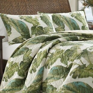FiestaPalmsCottonReversibleQuiltSet Palm Tree Bedding Sets & Comforters & Quilts