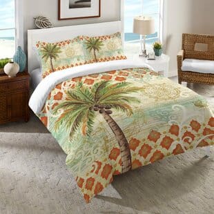 HelenSpicePalmComforter Palm Tree Bedding Sets & Comforters & Quilts