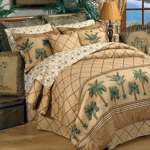 SharronComforterSet Palm Tree Bedding Sets & Comforters & Quilts