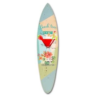 CocktailSurfboardWallDE9cor 30+ Best Surfboard Themed Wall Hooks 2022