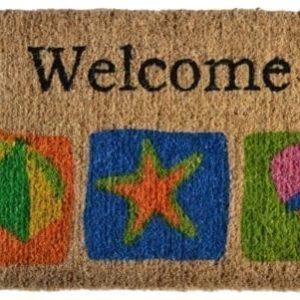 Imports Dcor Decorated Coir Doormat Welcome Beach 18 By 30 Inch 0 300x300
