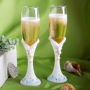 Finishing Touches Collection Beach Themed Champagne Flutes 0 300x300