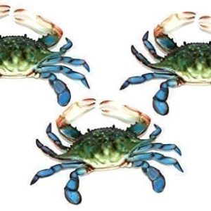6-inch-Maryland-Blue-Crab-Set-of-3-Beach-Tiki-Bar-Wall-Decor-0-300x300 Crab Decor & Crab Decorations