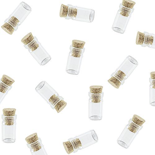 Mini Tiny Clear Glass Jars Bottles With Cork Stoppers For Arts Crafts Projects Decoration Party Favors Size 18mm X 10mm Diameter 50 Pack By Super Z Outlet 0