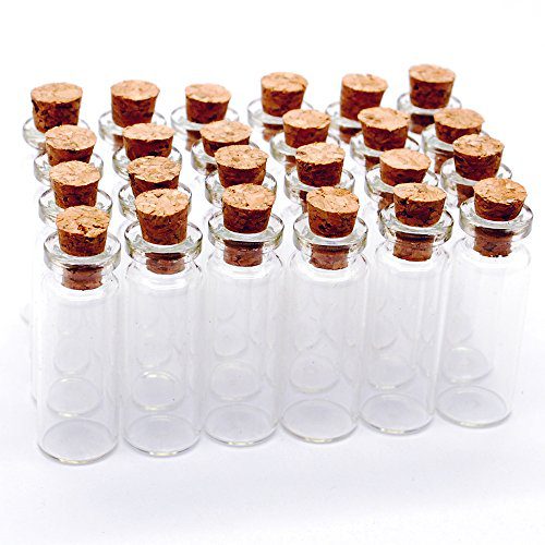 Miniature-Glass-Bottle-with-Cork-7 Large & Small Glass Bottles With Cork Toppers