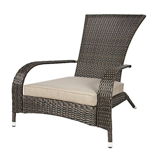 Wicker Adirondack Chair For Outdoor Patio