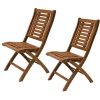 Folding Eucalyptus Side Chair Fully Assembled 2 Pack 0 100x100