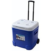 Igloo-Ice-Cube-Roller-Cooler-60-Quart-Ocean-Blue Outdoor Coolers and Ice Chests