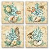 Sea Life Still Life Collages Shells Seahorses Reef Fish Starfishes Coral 0 100x100