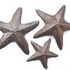 Starfish Set Of 3 Nautical Home Decor Recycled Wall Art 6 X 6 And 45 X 45 0 100x100