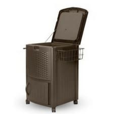 outdoor-brown-wicker-style-patio-cooler Outdoor Coolers and Ice Chests