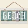 New Weathered Wood Beach Sign Coastal Wall Plaque Decor 0 100x100