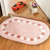 Stay Young Decorative Floral Rural Style Beautiful Seashell Pattern Shaggy Area Rug Soft Non Slip Absorbent Doormat Floor Mat Bath Mat Bedroom Carpet 4060cm Oval 0 100x100