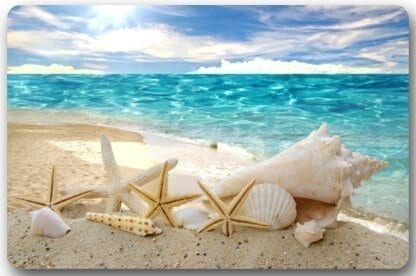 Beautiful Beach Seascape Nonslip Doormat
