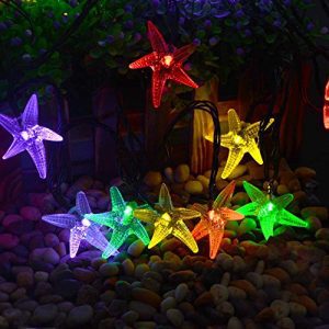 LUCKLED Original Starfish Solar String Lights 20ft 30 LED Fairy Christmas Lights Decorative Lighting For IndoorOutdoor Garden Home Patio Lawn Party And Holiday DecorationsMulti Color 0 0 300x300