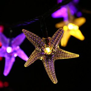 LUCKLED Original Starfish Solar String Lights 20ft 30 LED Fairy Christmas Lights Decorative Lighting For IndoorOutdoor Garden Home Patio Lawn Party And Holiday DecorationsMulti Color 0 1 300x300