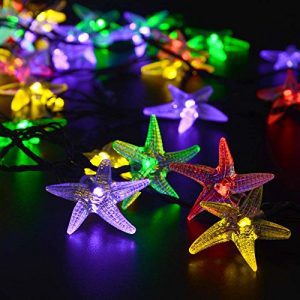 LUCKLED Original Starfish Solar String Lights 20ft 30 LED Fairy Christmas Lights Decorative Lighting For IndoorOutdoor Garden Home Patio Lawn Party And Holiday DecorationsMulti Color 0 2 300x300