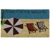 Rubber Cal Living For The Weekend Beach Doormat 18 By 30 Inch 0 100x100