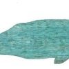 Whale Silhouette Aqua Sign 0 100x100