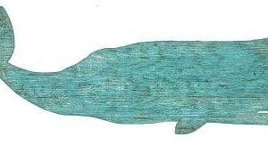 Whale Silhouette Aqua Sign 0 300x163