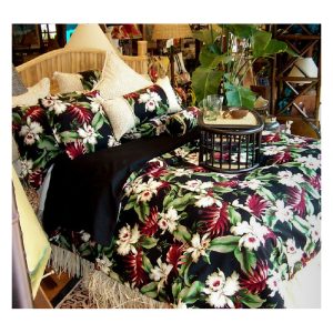 King Size Ambesonne Hawaii Microfiber Bedspread Set Summer Season Palm Trees and Exotic Fern Leaves Abstract Colorful Background Soft Bedding Set with Pillow Shams & Comforter Pink and Green 