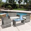 best choice products outdoor wicker set