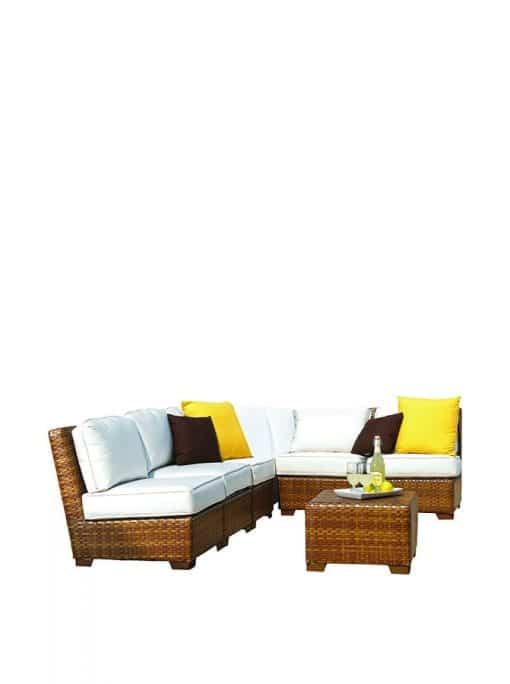 panama jack outdoor faux wicker sectional