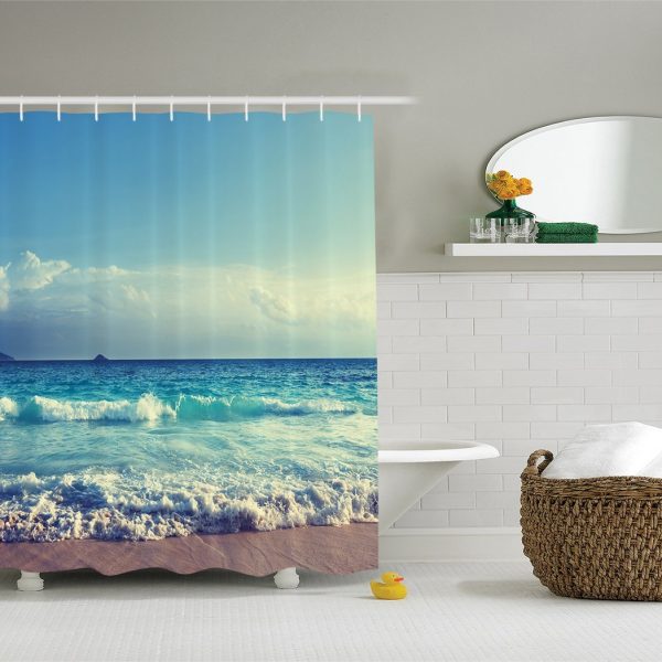Nautical and Beach Themed Shower Curtains - Beachfront Decor