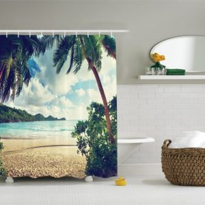 27-Palm-Tree-Hallway-Shower-Curtain-300x300 Beach Shower Curtains & Nautical Shower Curtains
