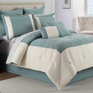 Hathaway Geometric Comforter and Bedding Set