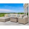 Monterey 7-PC Cushioned Wicker Sectional Set