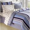 Striped Nautical Anchors Comforter Set Bed in a Bag